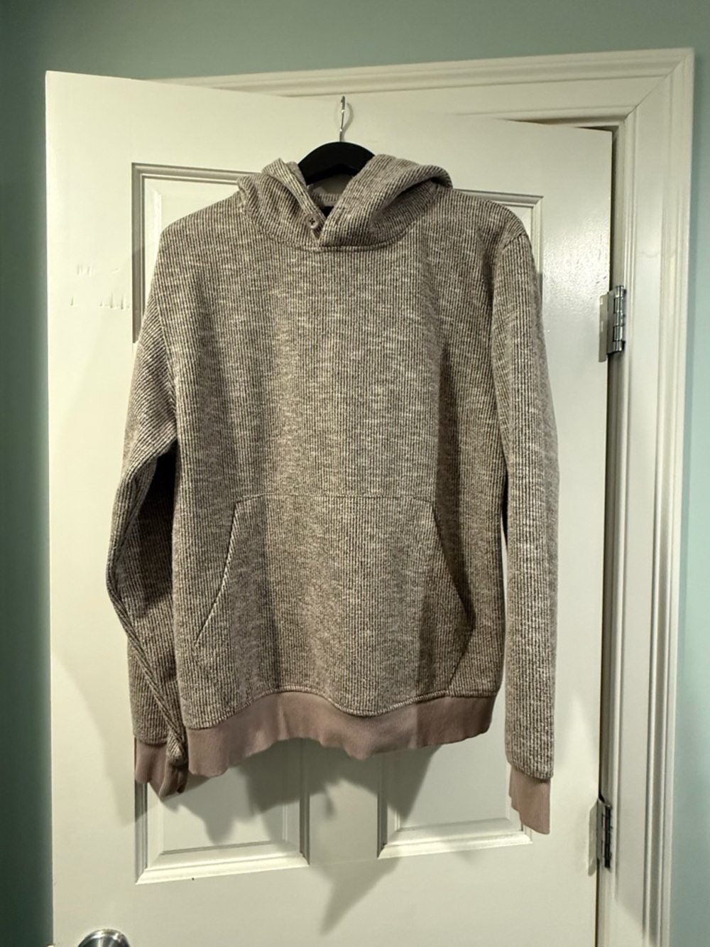 Tan Knit Hoodie - Men’s Large
